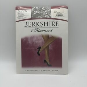 Berkshire Women's Plus 1X - 2X Queen Shimmers Ultra Sheer Control Top Pantyhose